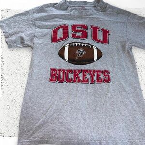 #OhioState Grey Crewneck T-Shirt